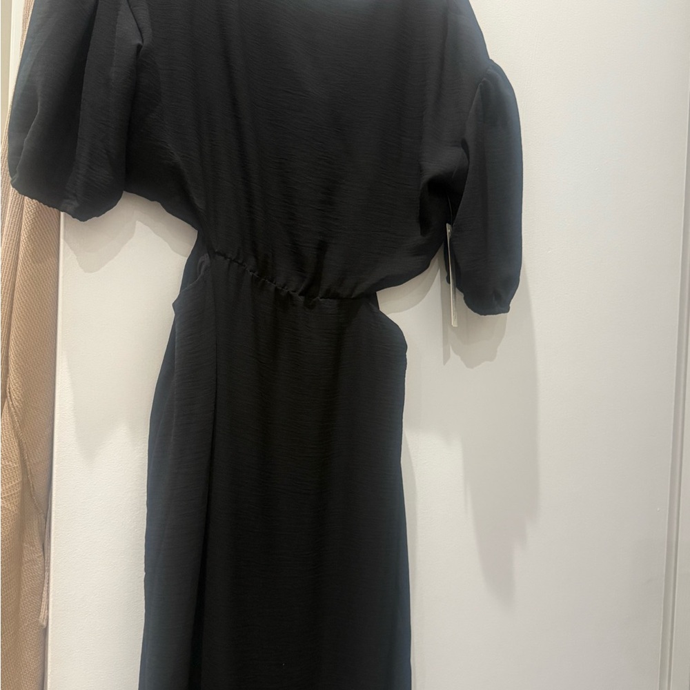 Anthropologie Black Midi Dress